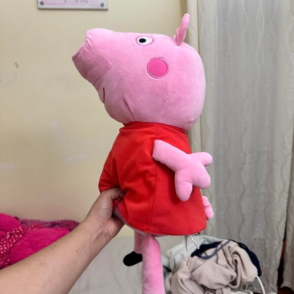 Fiesta Peppa Pig Plush 18” Stuffed Animal Pink - Picture 1 of 12